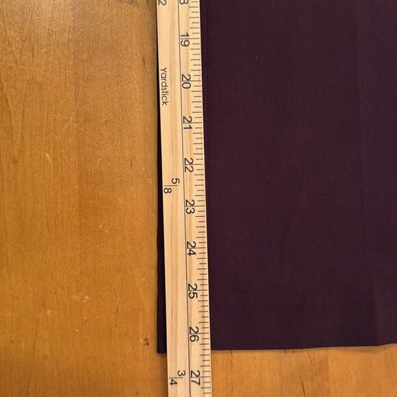 NWT COUNTERPARTS BURGUNDY BOOTCUT FLARE LEG ANKLE PULL ON PANTS SIZE LARGE - Picture 10 of 12